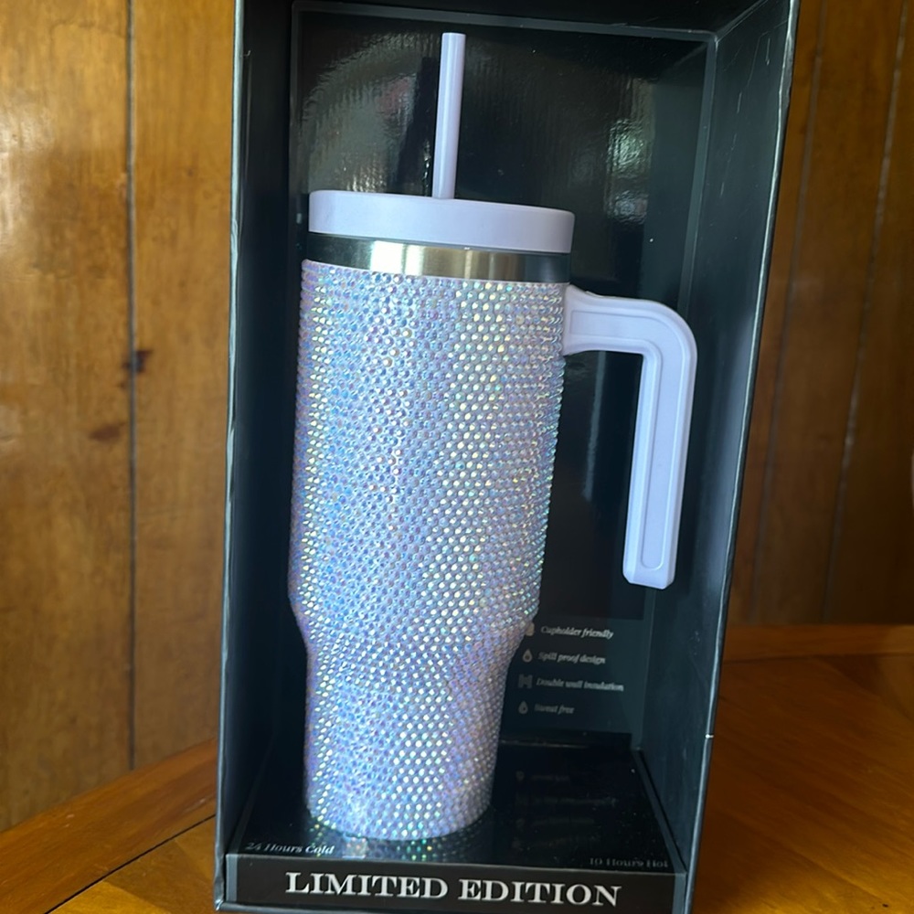Hydra Peak 40 Oz Limited Edition Tumbler Purple Lilac Bling HydraPeak Sparkle